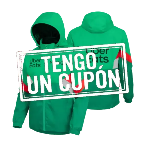 [01-00015-001] Tengo un Cupón - Impermeable de Uber Eats x México